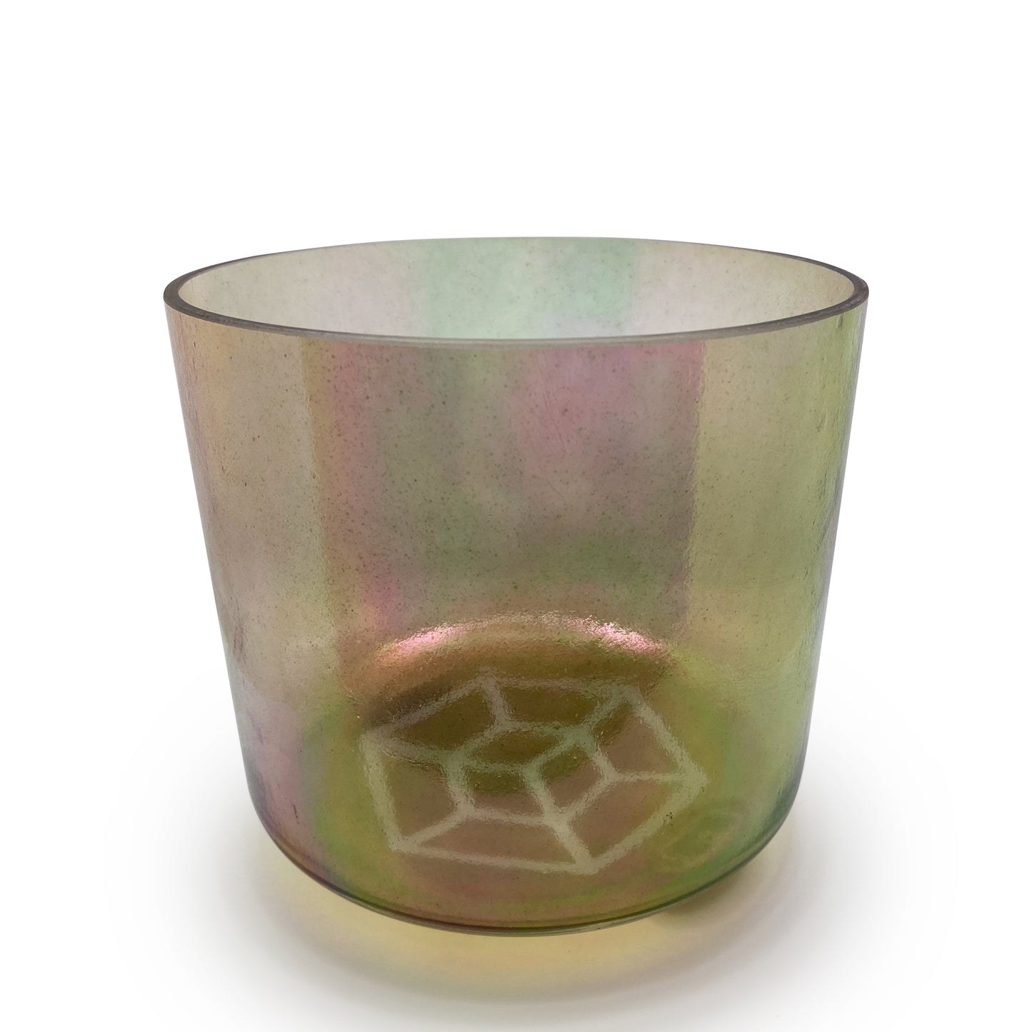 Tesseract Salt, smokey quartz, Platinum (Inside) Bowl - 7" F#+25