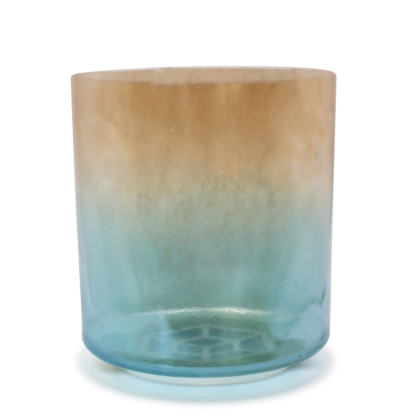 Tesseract Salt, aqua aura gold, Grandmother (Rim) Bowl - 6" G#-40